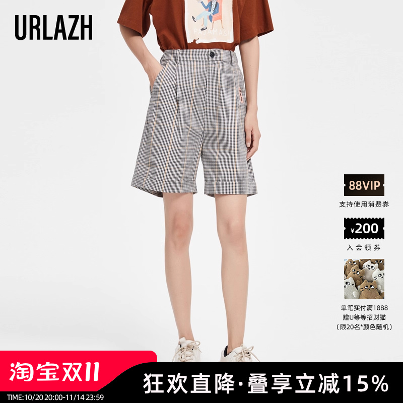 URLAZH/有兰高腰五分裤西装裤