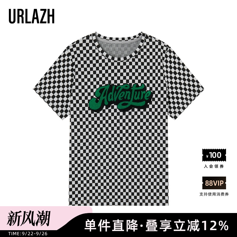 urlazh有兰夏季绣花短袖