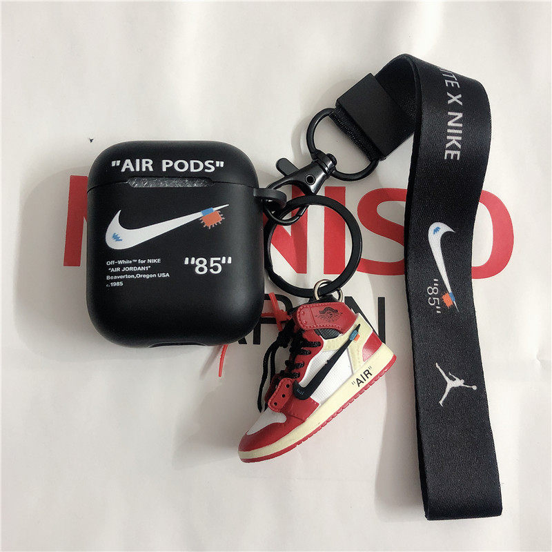 适用Airpodspro2代保护套nike1软壳苹果airpods4耳机壳无线蓝牙耳机套airpods3代盒子保护壳潮牌