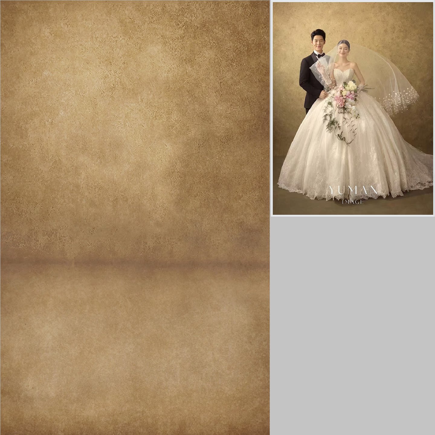 仿手绘法式浪漫婚纱写真海报宣纸室内摄影背景定制加厚无缝不反光