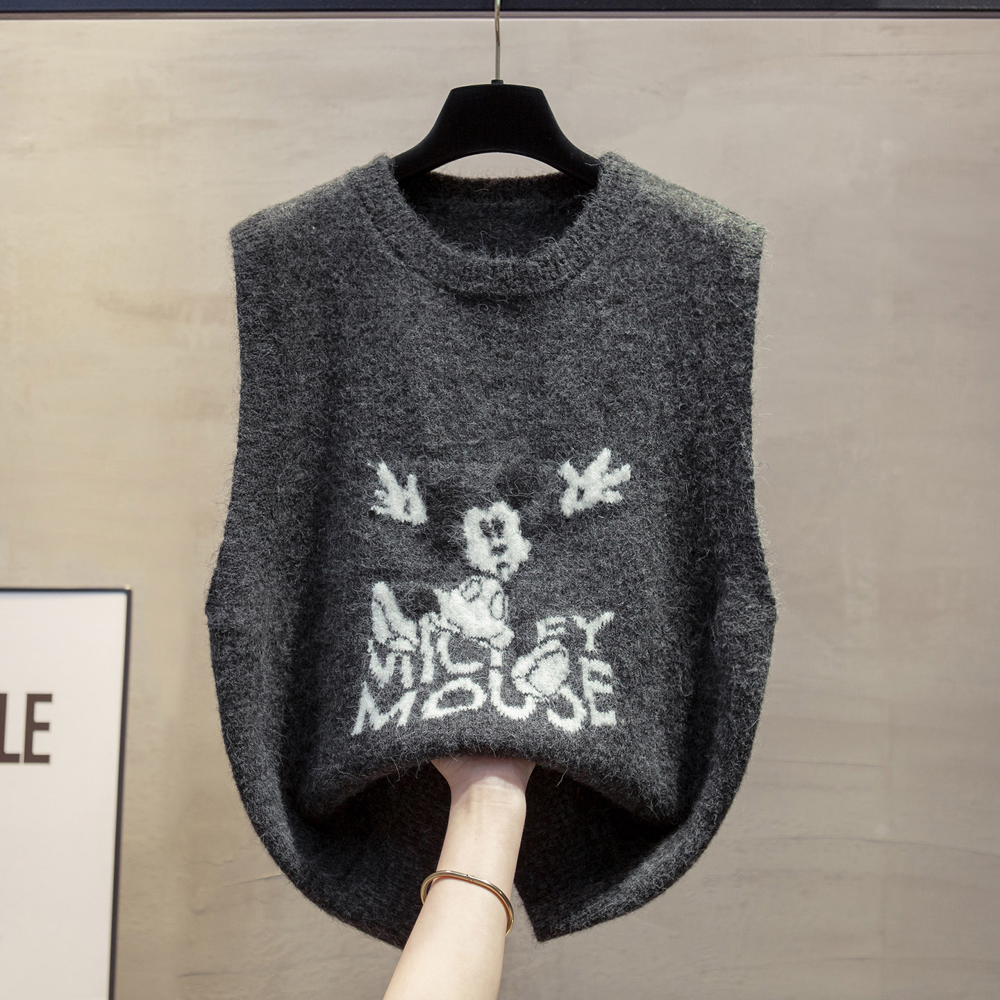 圆领针织马甲背心女2026春秋冬新款宽松外穿马夹叠穿外搭毛衣坎肩,女装/女士精品,马夹,淘宝优惠券,粉丝福利购,淘宝优惠卷