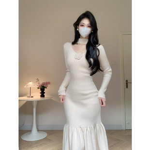 Amy 显瘦内搭打底包臀长裙 店外贸品质针织连衣裙女秋冬气质修身