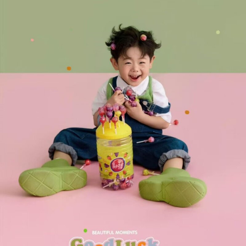 儿童摄影服装新款男童彩色多巴胺风格主题可爱俏皮影楼拍摄服装
