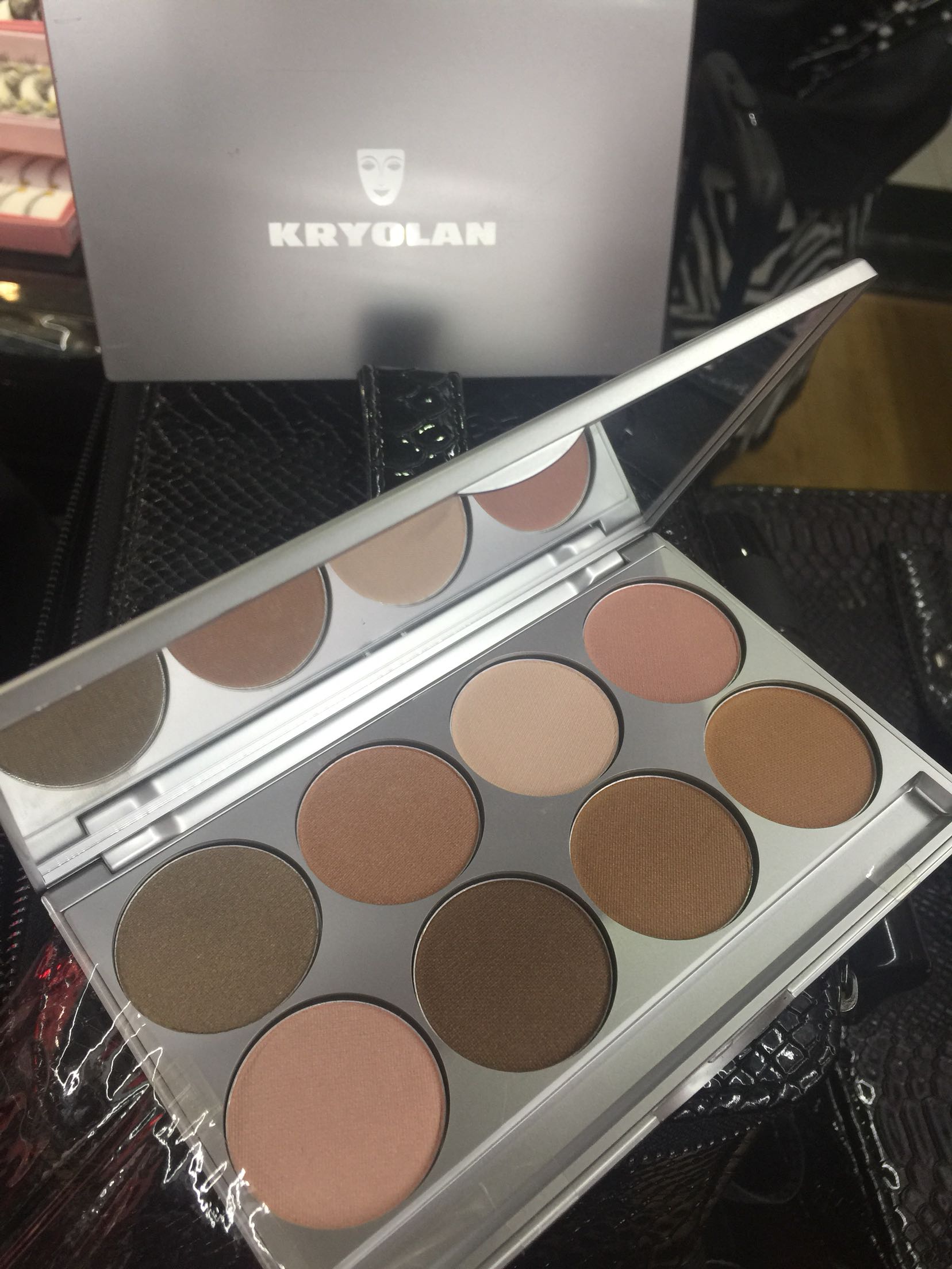 现货 德国面具  KRYOLAN 歌剧魅影 专业造型8色  咖啡色系眼影