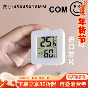 龙猫温度检测外置迷你温度计温湿度计室内家用壁挂室温精准温度表