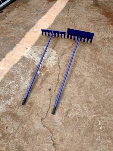 学校运动会田径跳远沙坑平沙器刮板铝合金有齿平砂耙铁制沙板器材