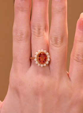 蕾迪太阳落日芬达1.5克拉香槟金