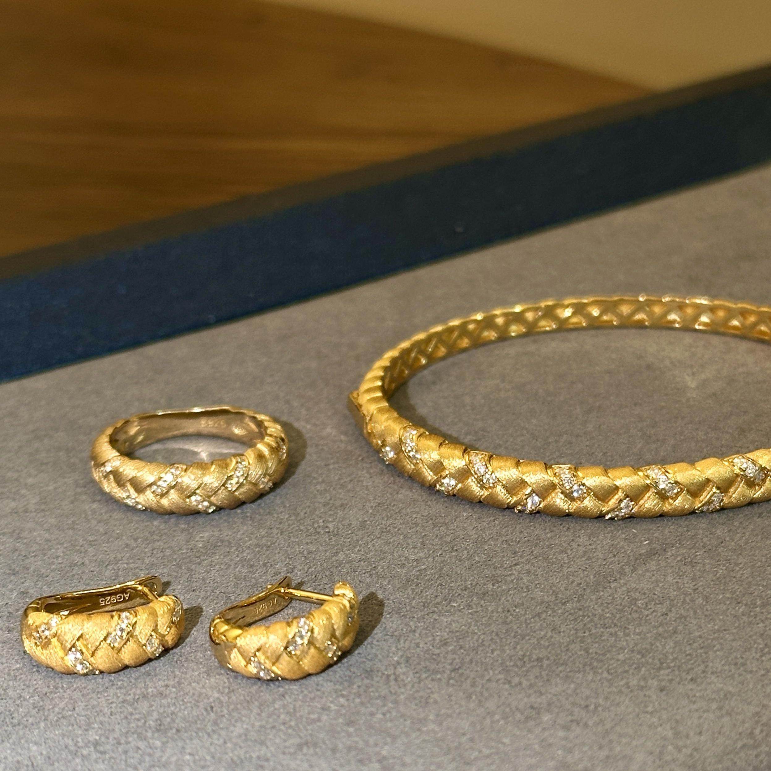 蕾迪【穗穗平安】编织拉丝麦穗手镯s925银镀金中古轻奢重工手饰女,饰品/流行首饰/时尚饰品新,银饰手镯,淘宝优惠券,粉丝福利购,淘宝优惠卷