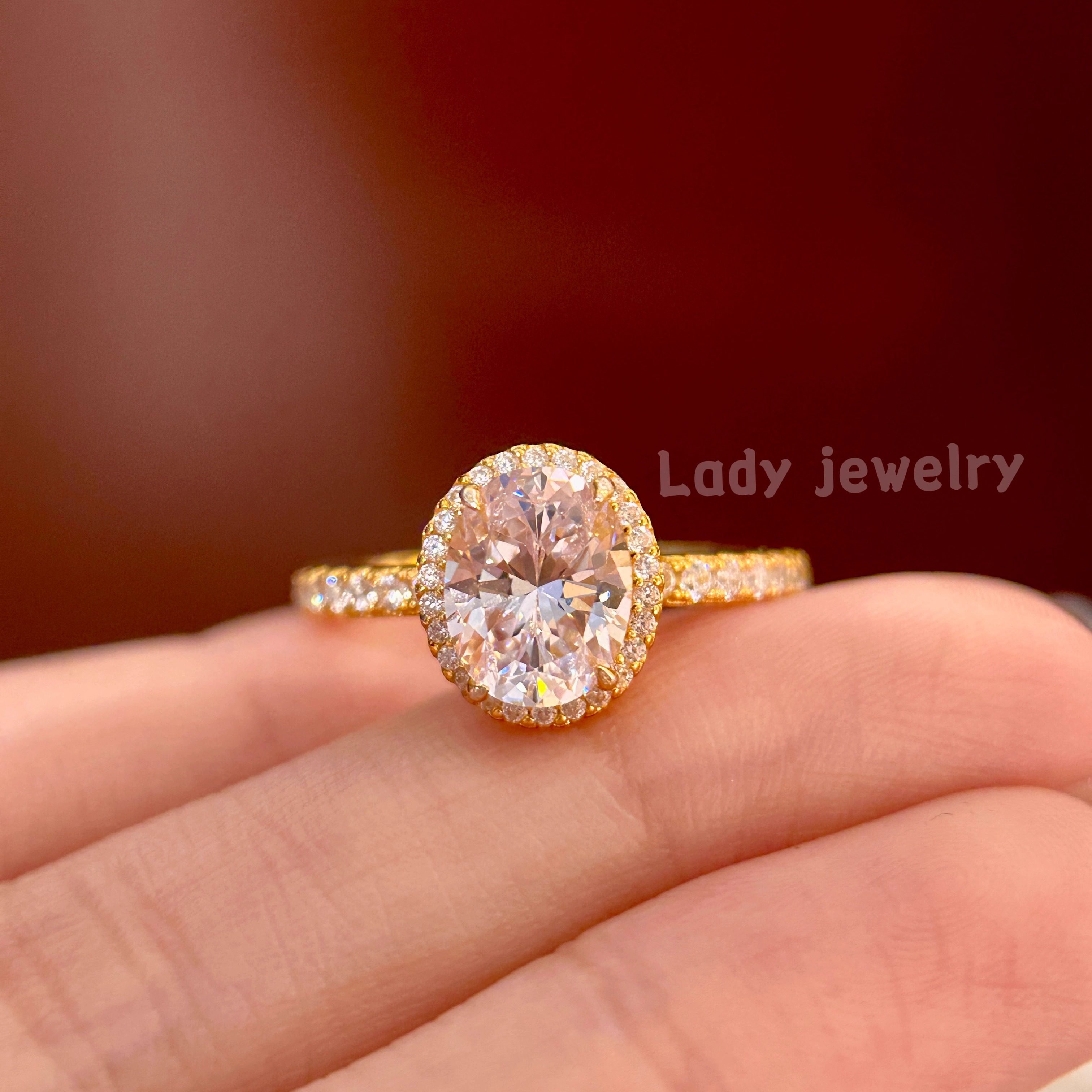 蕾迪「金色微镶鸽子蛋」爆款经典必入｜s925银镀金2克拉精致戒指,饰品/流行首饰/时尚饰品新,银饰戒指,淘宝优惠券,粉丝福利购,淘宝优惠卷