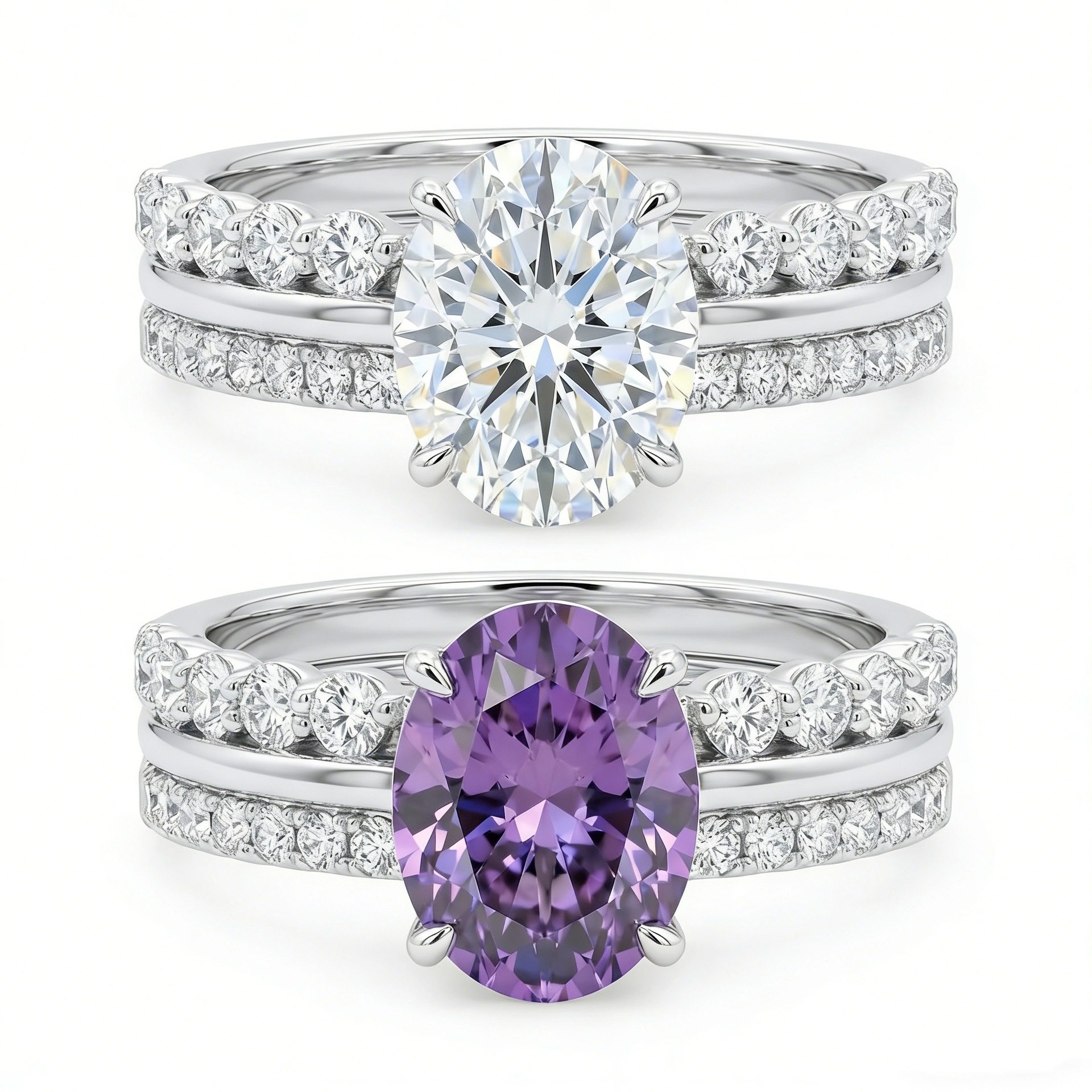 蕾迪「悦己」高定版｜s925银镀真金鸽子蛋戒指｜白金色三环戒指,饰品/流行首饰/时尚饰品新,银饰戒指,淘宝优惠券,粉丝福利购,淘宝优惠卷