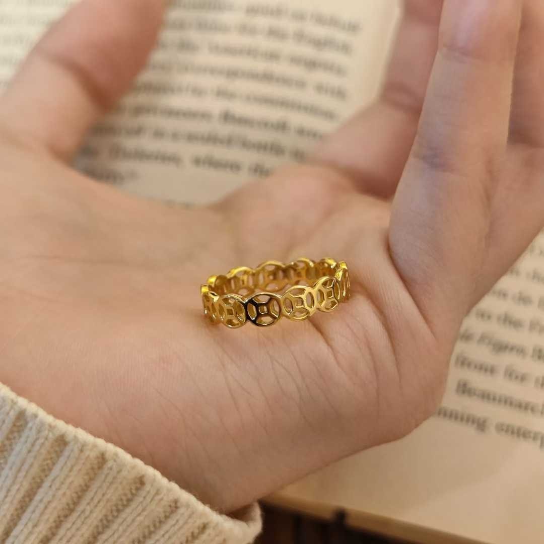 s925银镀金铜钱戒指转运铜钱戒指女时尚个性招财暴富财运食指戒,饰品/流行首饰/时尚饰品新,银饰戒指,淘宝优惠券,粉丝福利购,淘宝优惠卷