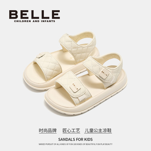 百丽官方正品新款女童运动凉鞋