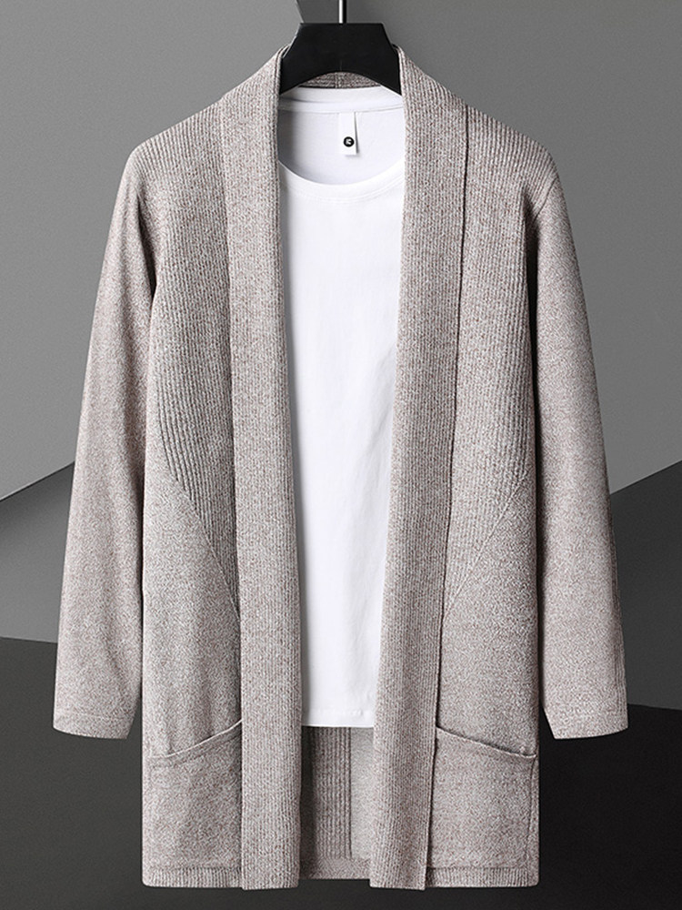 CARDIGAN JACKET MENS SPRING AND AUTUMN NEW TRENDY BRAND LAPEL CASUAL TOPS SUMMER SWEATERS YOUTH KNITWEAR GOWNS
