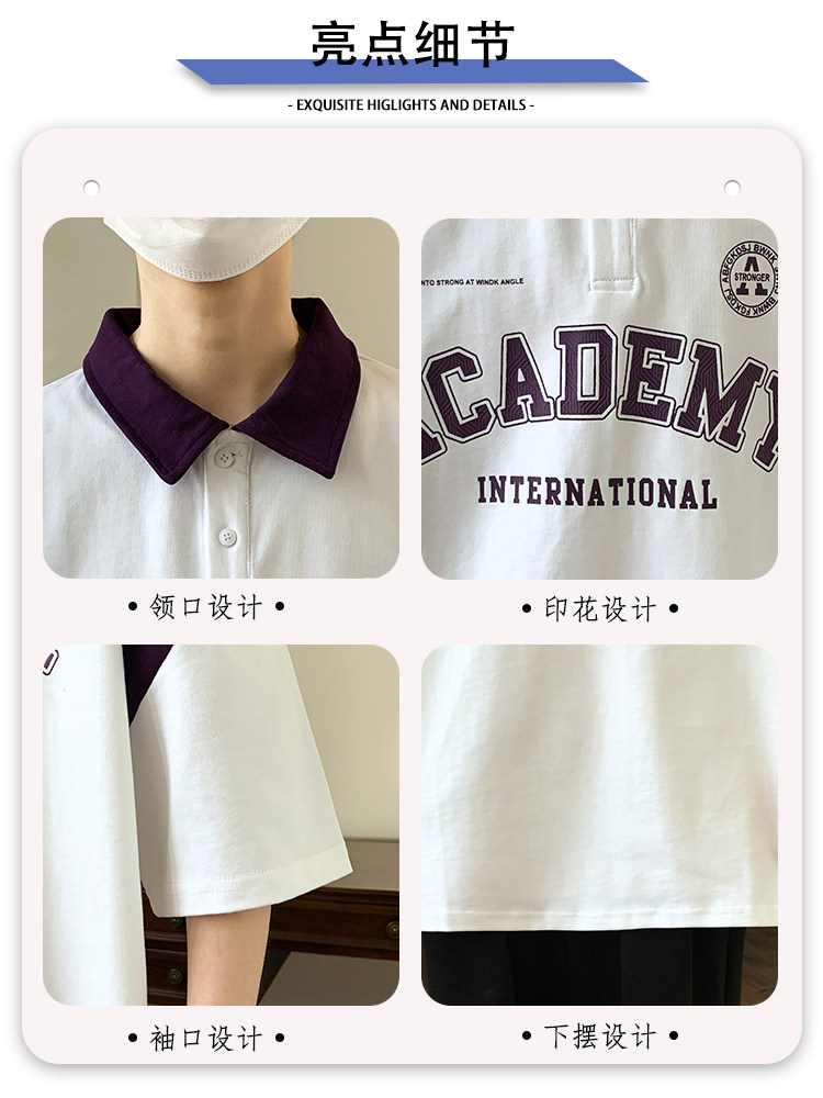 AMERICAN VINTAGE POLO SHIRT MENS SHORT SLEEVE SUMMER YOUTH ICE SILK HALF SLEEVE T-SHIRT COUPLE CASUAL LOOSE TOP