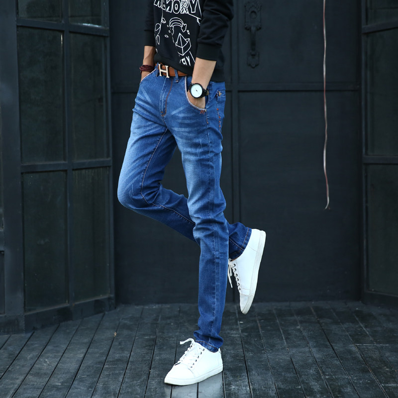 Jeans pour adolescent pieds Slim en coton - Ref 1462526 Image 4