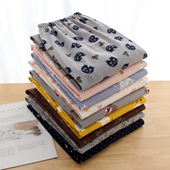 纯棉棉布绒布睡裤 加肥加大 舒适居家裤 女士春秋冬加大码 春宽松长裤