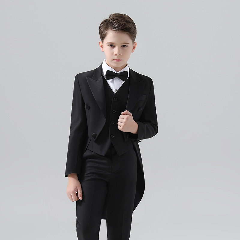 男童西装燕尾服礼服套装小男孩