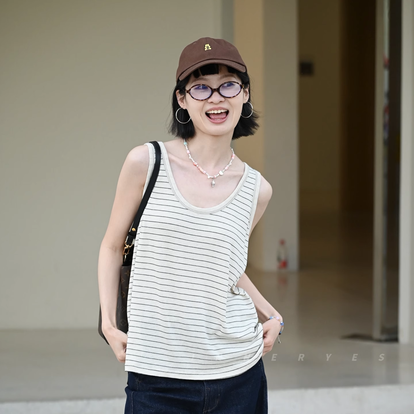 掌管松弛感的神！莱赛尔亚麻老头衫背心舒适解压夏季百搭