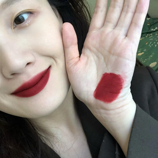 复古港风姨妈色车厘子色口红唇泥暗红血浆红黄皮显白红棕色唇釉女