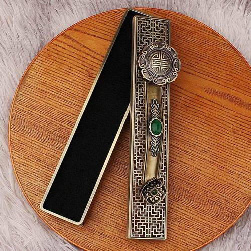 装饰仿古坐线卧如意香盒沉香香