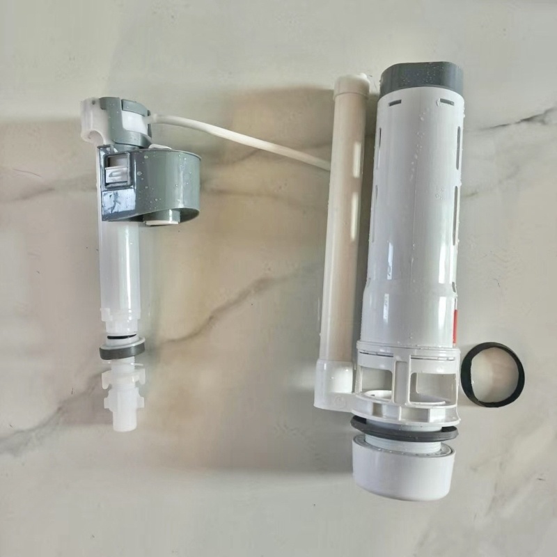 蹲坑冲水箱蹲便器通用进水阀蹲厕排水阀塑料水箱上水器配件方形