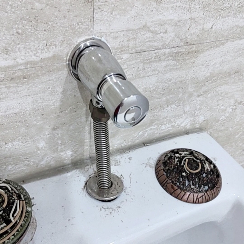 厕所冲洗阀冲水阀开关手按小便池黄铜小便斗卫生间开关器按压延时