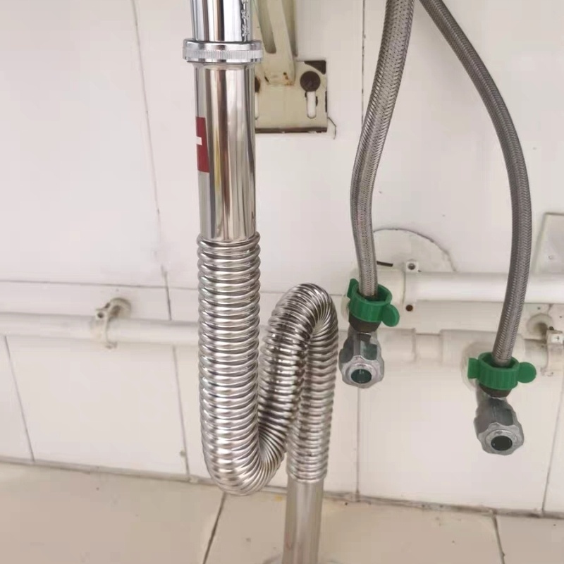 排水下水管软管洗脸盆面盆漏水塞洗手池配件波纹管排水管防臭