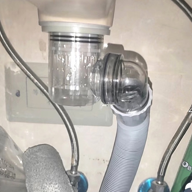 面盆台盆洗手盆配件180度防臭下水器下水管防返臭横排浴室柜墙排