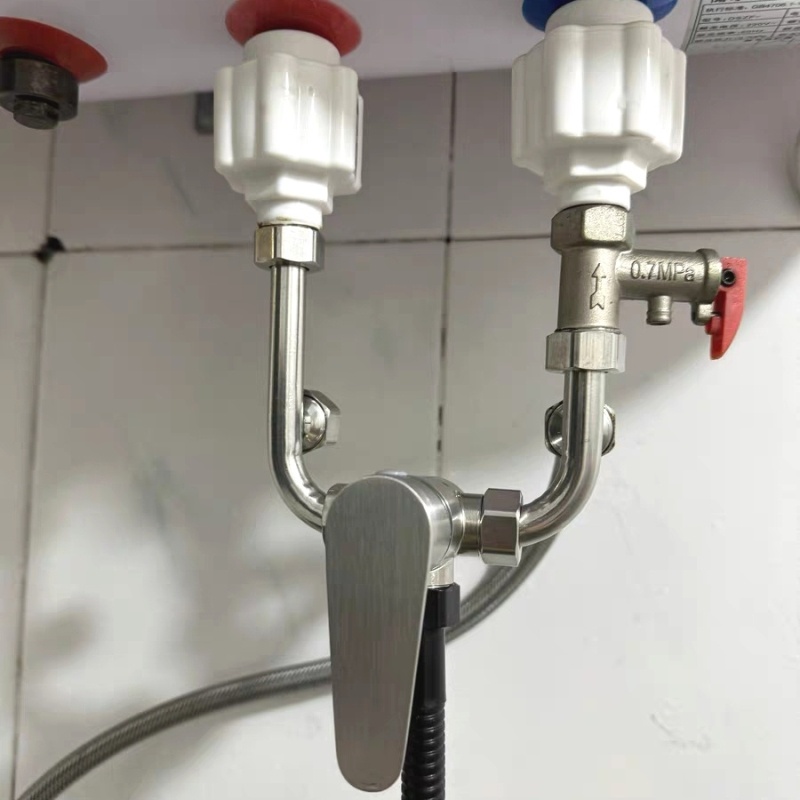 淋浴水龙头洗澡开关阀U型配件冷热混合阀浴室明装混水阀配大全