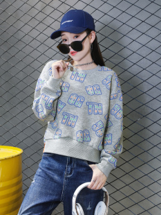 时尚 短款 设计感小众上衣 宽松洋气秋装 欧货卫衣女士2025年春秋新款