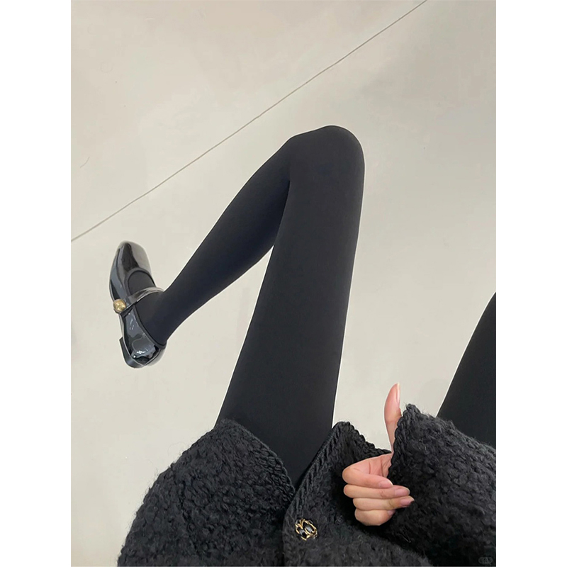 黑色打底裤女士外穿秋季加绒加厚紧身弹力打底袜裤压力连裤袜