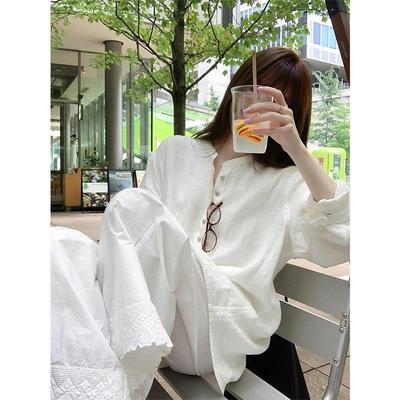 法式冰丝睡衣女夏季薄款外穿长袖长裤两件套装凉感慵懒休闲家居服