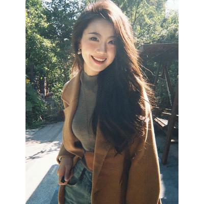 灰色半高领针织打底衫女秋冬新款高级感软糯毛衣配大衣的内搭上衣