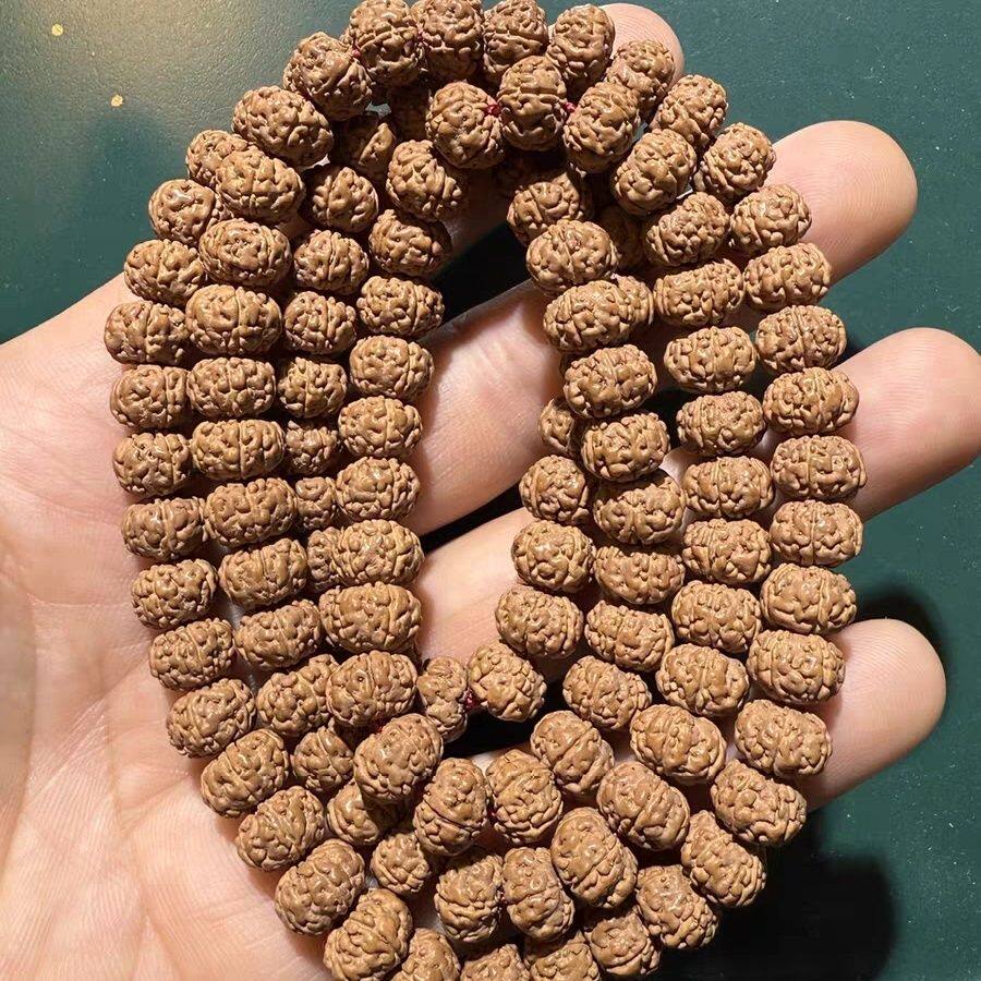 老树王108颗小金刚菩提手串满肉矮桩文玩高密佛珠念珠紫金鼠手串