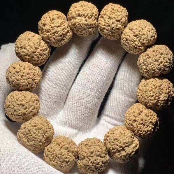 珍藏级梅花尼泊尔手串满肉高密大金刚蜂王毕业菩提爆肉双龙男女款