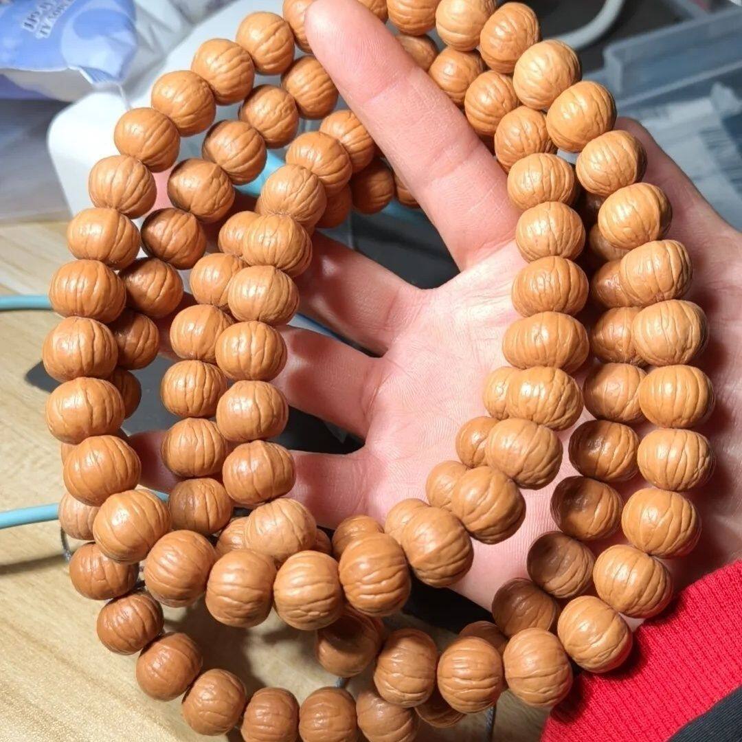 猴头南瓜土豪核桃手串凤眼佛珠108凤羽文玩毕业念珠手链手串脖挂