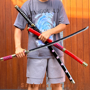 海贼王索隆三刀金属款 武器模型道具刀黑刀秋水阎魔cos刀剑未开刃