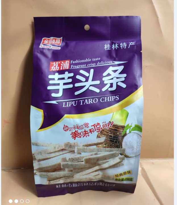 广西桂林特产桂林金顺昌芋头条230克原味荔浦芋头条正品