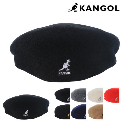 Kangol kangaroo 504 autumn and winter mesh wool woolen cloth elegant same Beret Cap for men and women