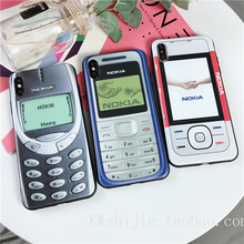 复古诺基亚iphone12/11Pro xs/max手机壳8plus/6Sp/14硅胶套13软7/15promax手机套