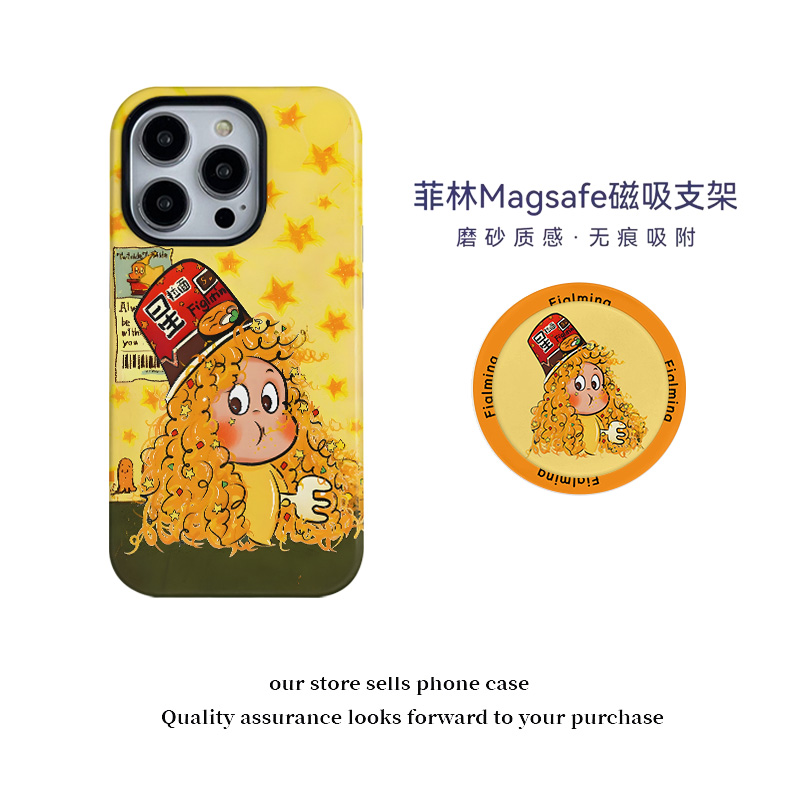 壳壳大世界韩系拉面女孩手机壳