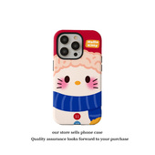 壳壳大世界可爱围巾kt猫适用苹果15promax手机壳iPhone14新款 13磁吸11菲林二合一防摔12磨砂手感全包16plus女