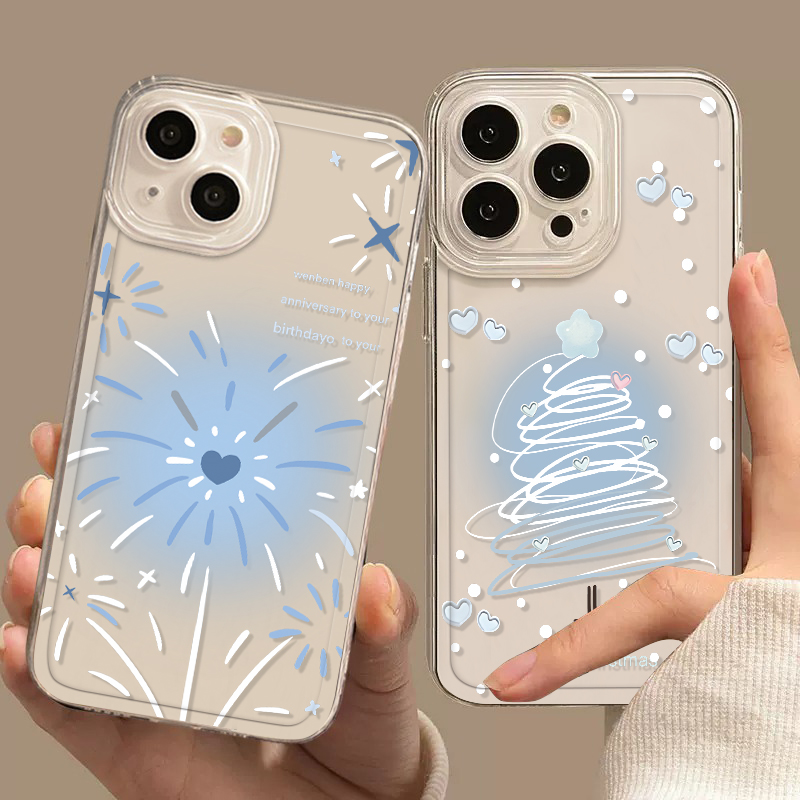 Apple适用苹果131415烟花手机壳