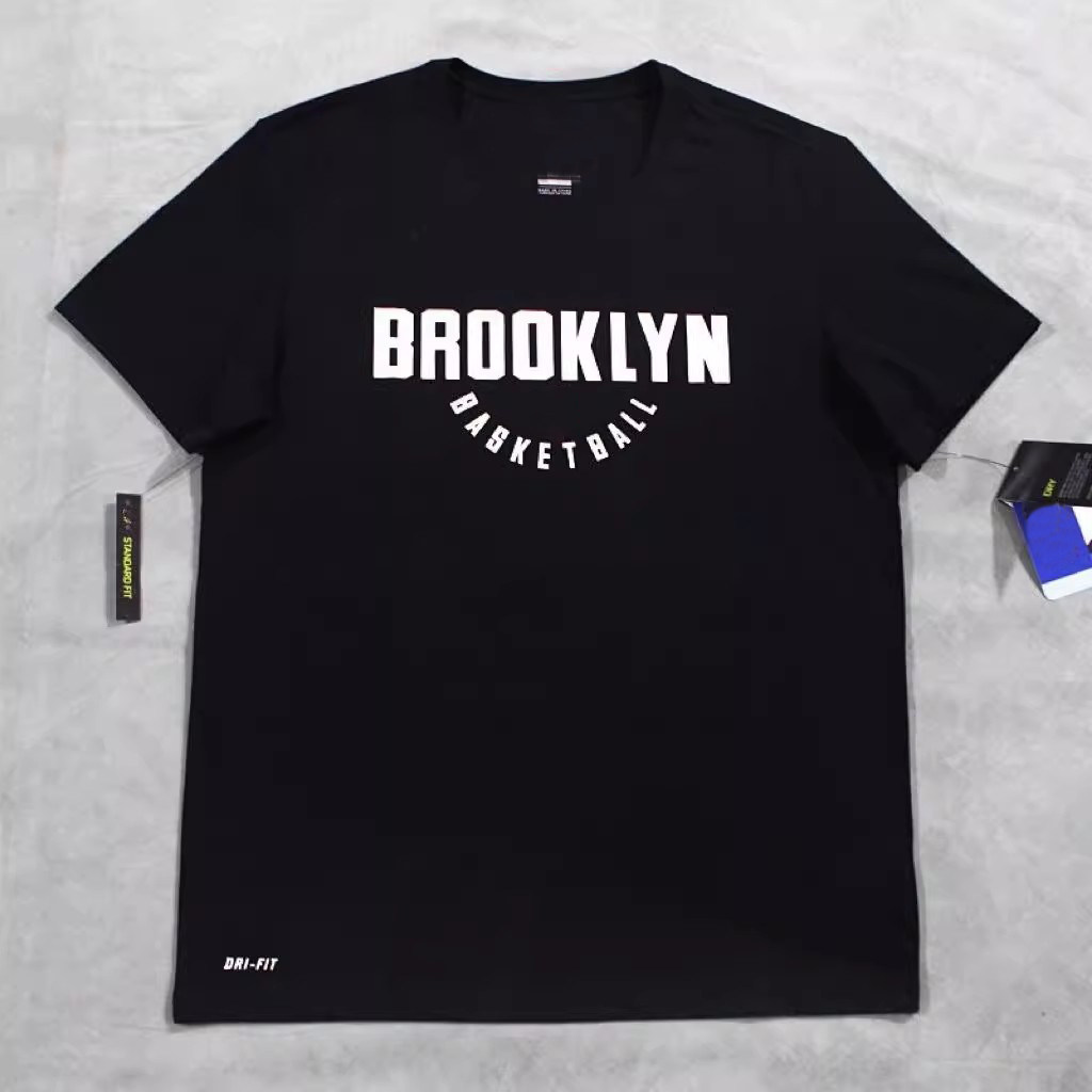 布鲁克林篮网队球衣男士篮球运动训练健身t恤宽松休闲短袖大码