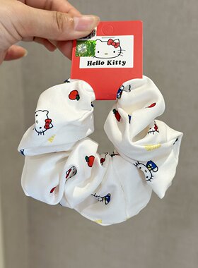 hellokitty大肠圈红苹果布艺发绳
