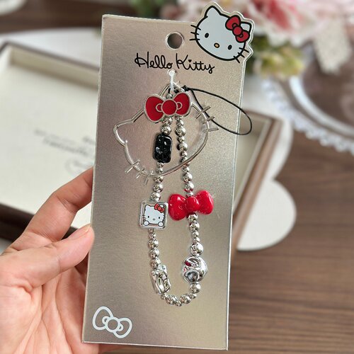 HelloKitty手机链手腕串珠挂绳子