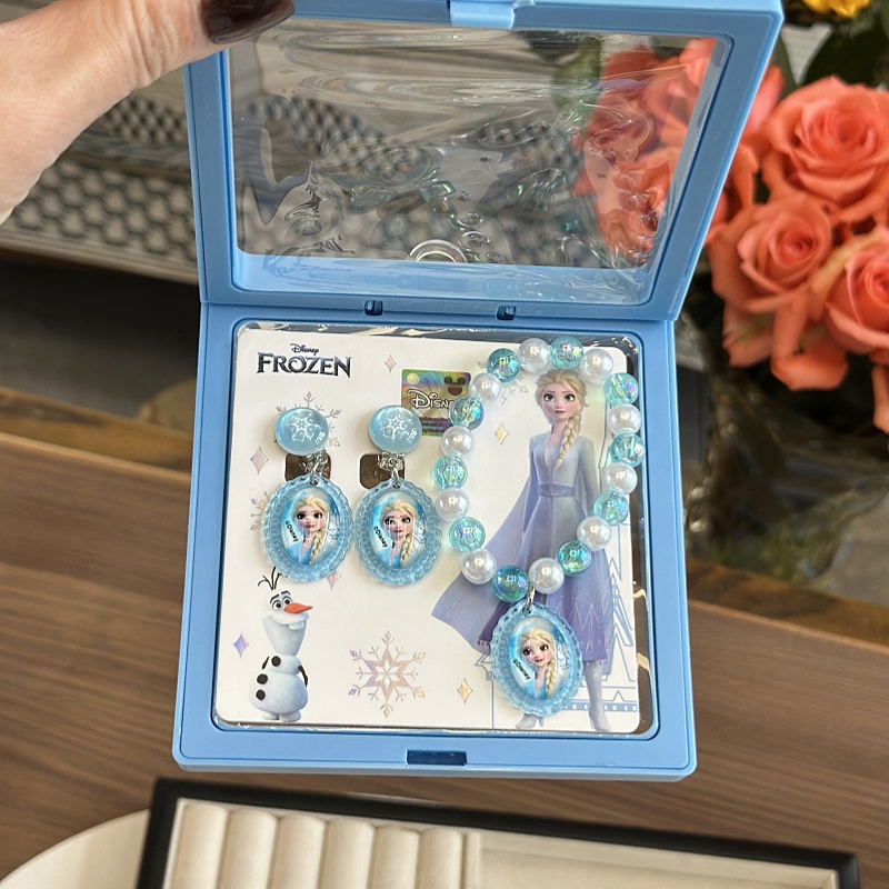 冰雪奇缘串珠手链耳夹儿童礼物