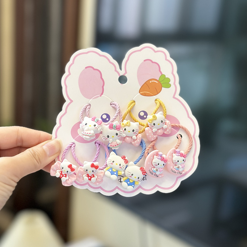 新年兔子头饰儿童日韩女头绳10根