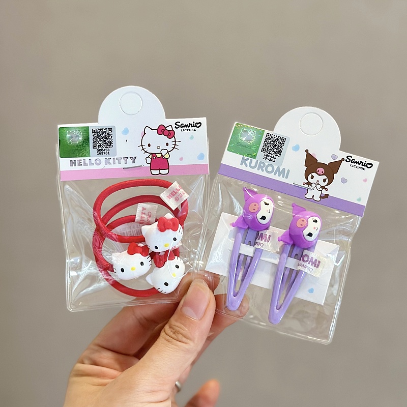 三丽鸥儿童可爱女立体硅胶皮筋