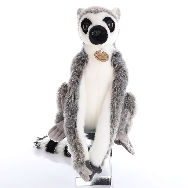 正版仿真动物狐猴公仔长尾猴挂饰